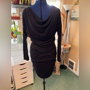 Black long sleeve bodycon dress